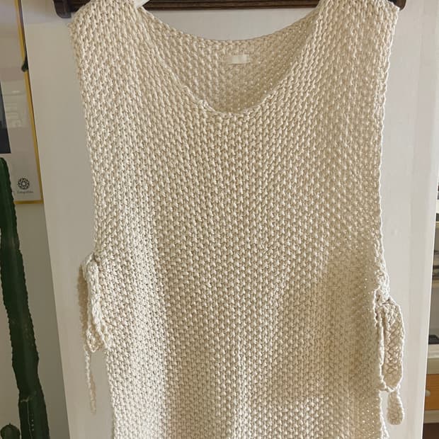 씨올 seeall 핸드메이드 니트 베스트 (F)