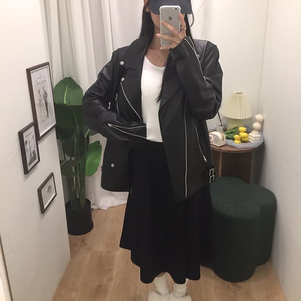 공용 비바스튜디오 라이더 가죽자켓 95