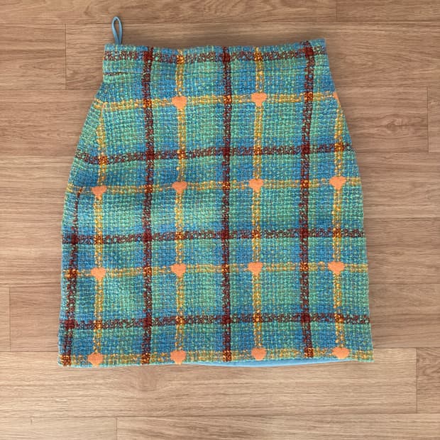 구찌 하트 트위드 스커트 36