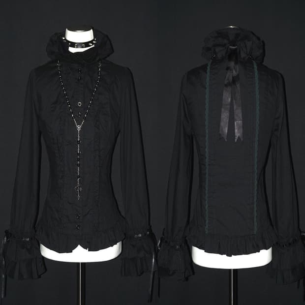 (body line) gothic lolita frill shirt 