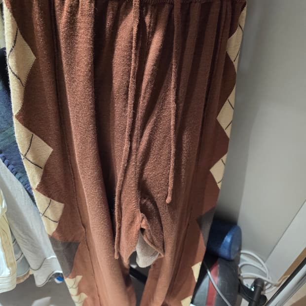 Openyy 아가일 니트 팬츠