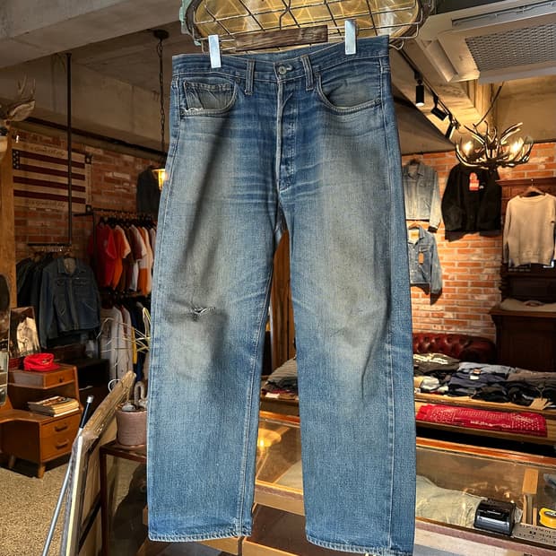 70s Levis 501 66전기 Selvedge Denim pants