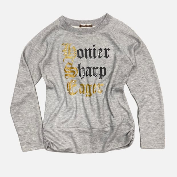 cubic lettering grey t-shirt
