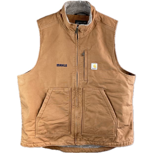 [L] 칼하트 덕 캔버스 쉐르파 베스트 조끼