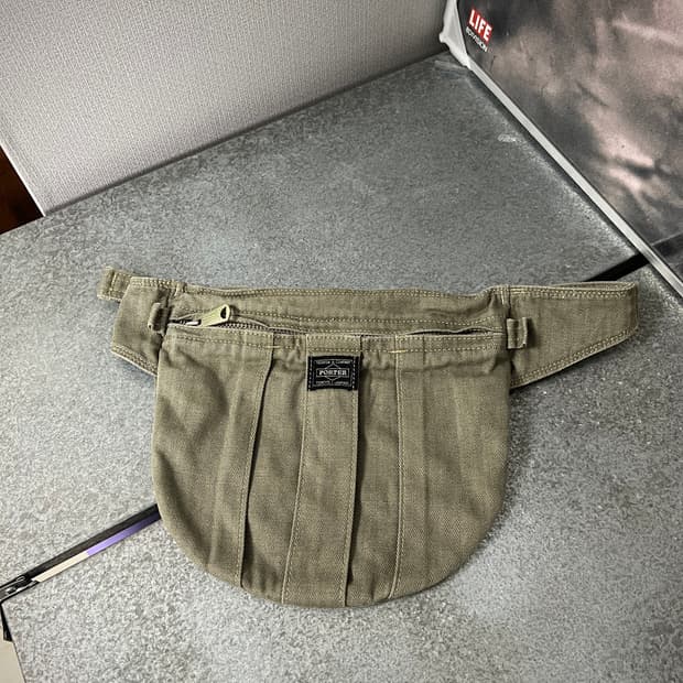 PORTER-BELT BAG (Washed Khaki) 