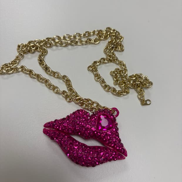 통통입술 목걸리 갸루 오네걀 큐빅 걀마 펑크