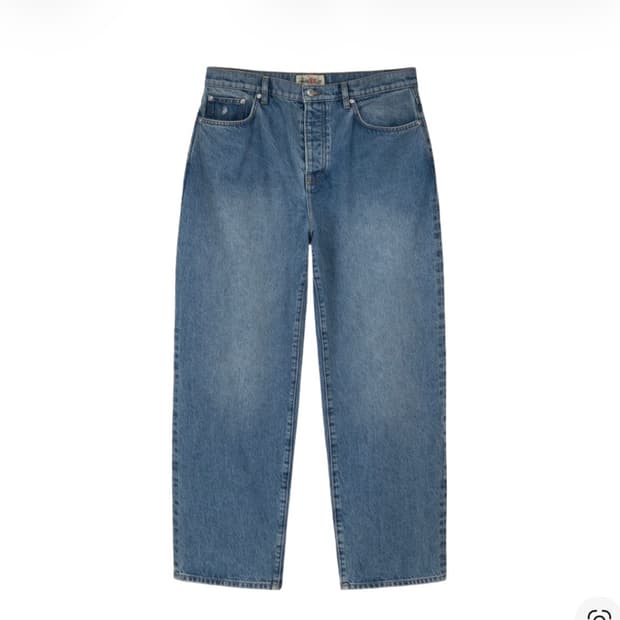 구매글)스투시 빅올진 워시드 블루 34