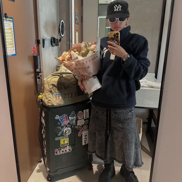 [S] 폴로 랄프로렌 X MLB 양키스 플리스 네이비