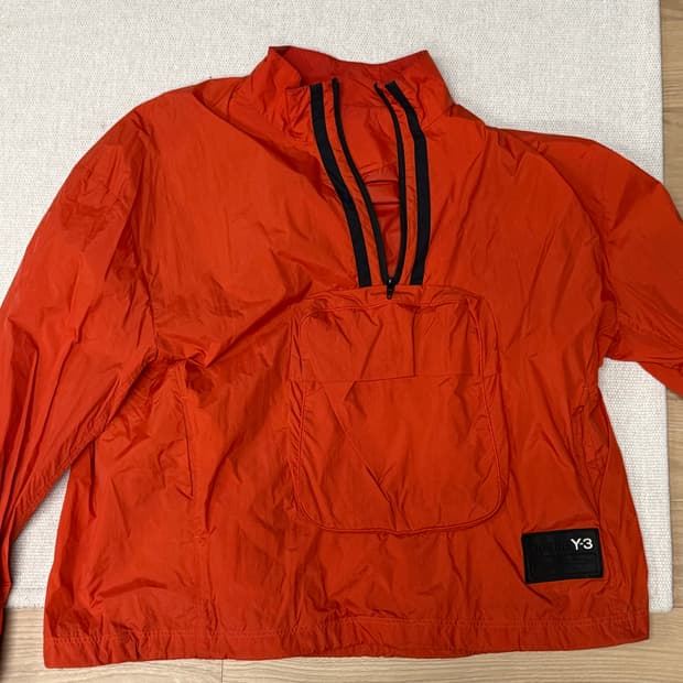 Y-3 오렌지 윈드브레이커 아노락