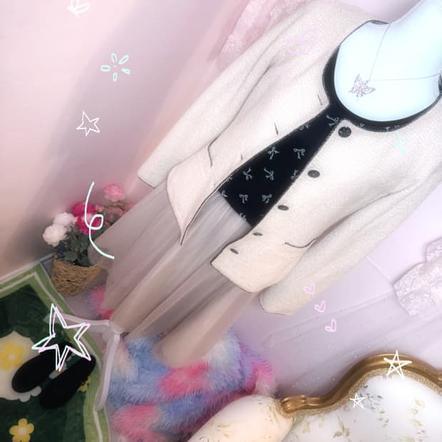 Jacket🩷레스트로즈 블랙핑크 펄 자켓