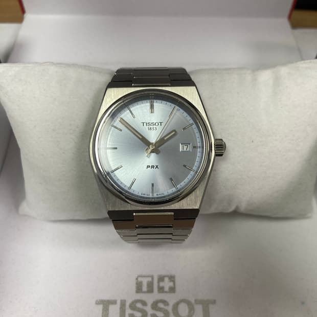 티쏘 prx 35mm 라이트블루 신품급 풀박스