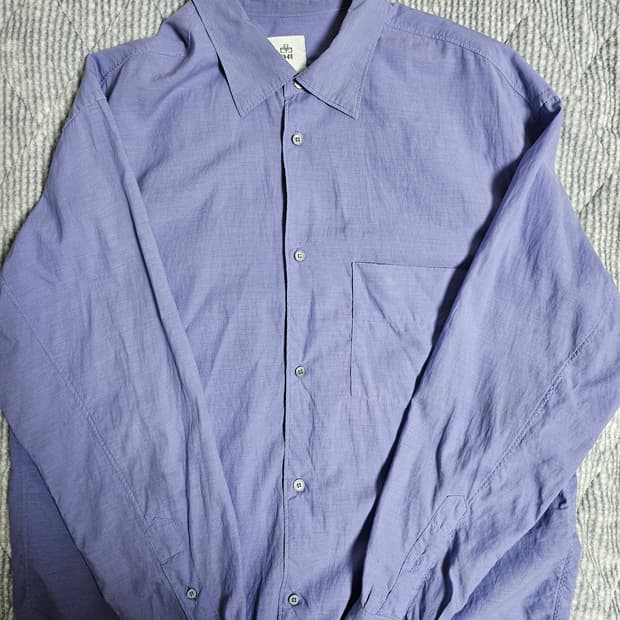 폴리테루 텐코 루즈드셔츠 2.0  워시드블루