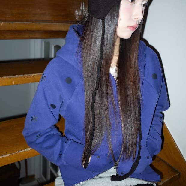 온스카 onska snowlit hoodie zip up 코이세이오빈티지