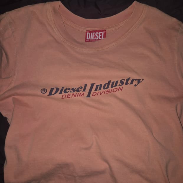 디젤 느좋 톤다운 오렌지 빛 반팔티 S