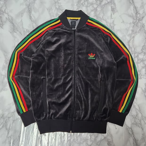 아디다스 벨벳 브라운 트레이닝 져지 자켓