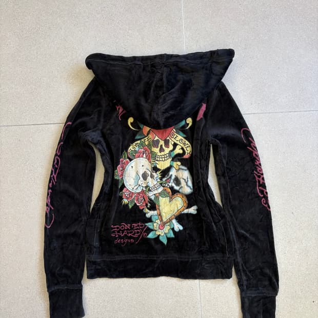 에드하디 벨벳 후드집업