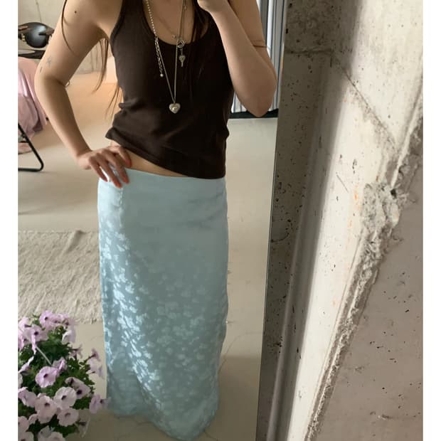 피핀샵 메이드 페이지 롱스커트 S 새상품