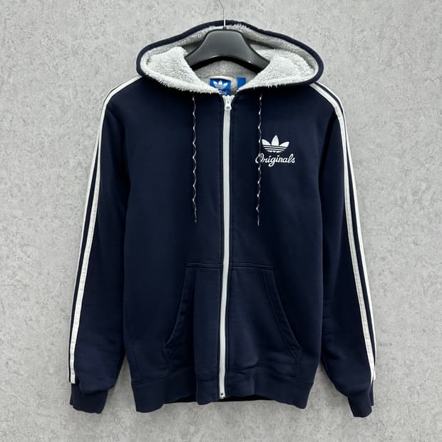 90 아디다스 남자 안감 털 후드집업