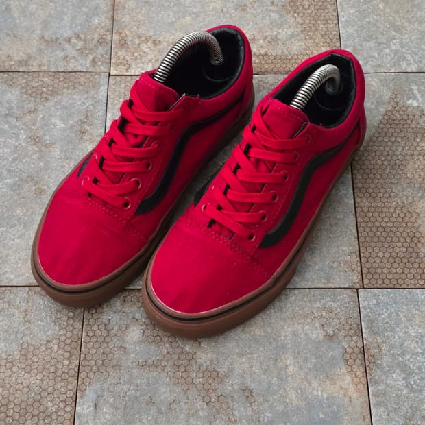 (225)반스 올드스쿨 레이싱 레드