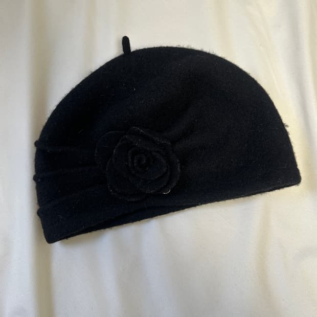 빈티지 꽃 비니