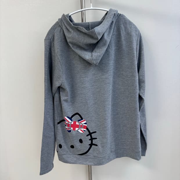 헬로키티 런던 리본 베이직 후드집업