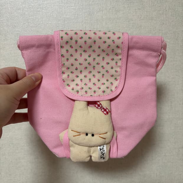 고전 빈티지 쇼와레트로 토끼 파우치