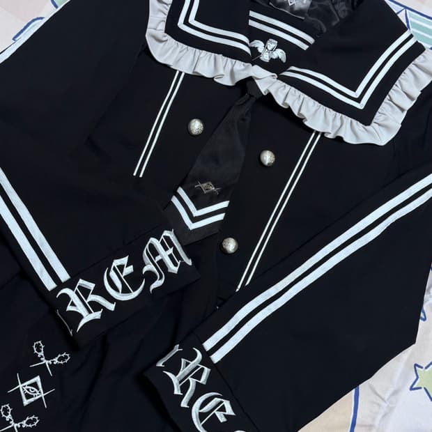 DimMoire 딤모아르X레플렘 세일러 셋업 (흰검)