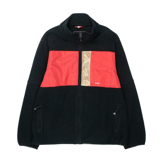 스투시 세르파 카모 플리스 자켓