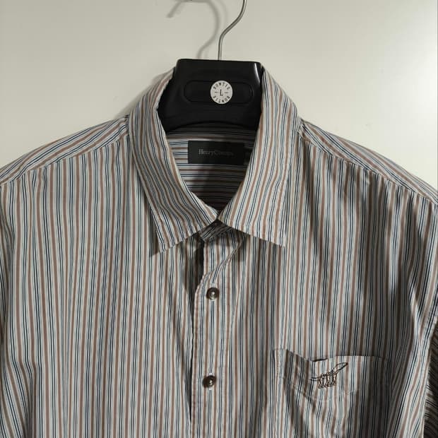 110 헨리코튼 스트라이프 셔츠