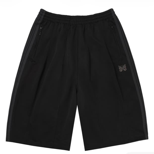 니들스 x LHP 트랙 쇼츠 폴리 스무스 블랙