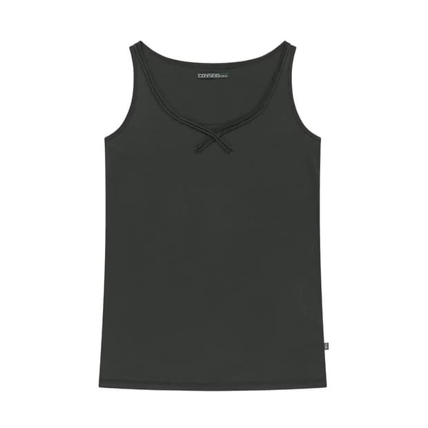 코이세이오 038 RAW EDGE SLEEVELESS CHARCOAL