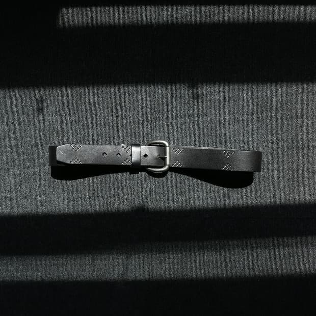 레더 스터드 벨트