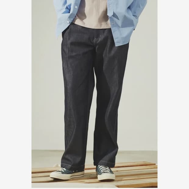 시리즈 스트레이트 베이직 인디고 데님팬츠