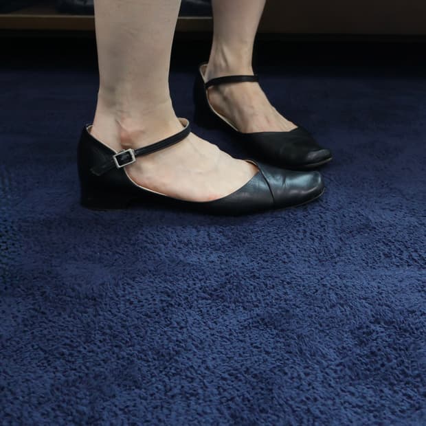 old Margaret Howell strap pumps