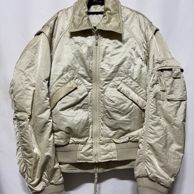 95 시스템옴므 크링클 디테쳐블 MA-1 마원 자켓