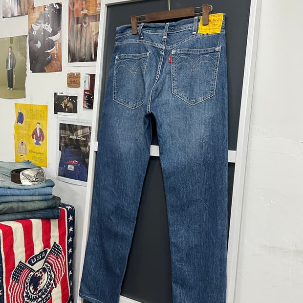 Levis Red 리바이스 레드 505 레귤러 스트레이트 데님 팬츠