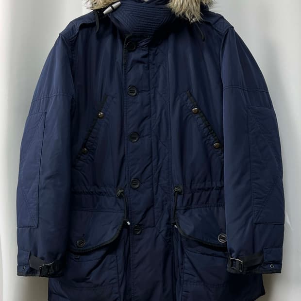 폴로 랄프로렌 로얄네이비 유틸리티 피쉬테일 콜드웨더 다운파카 자켓