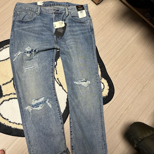 리바이스 501 프리미엄 셀비지 터키석리벳 38x30