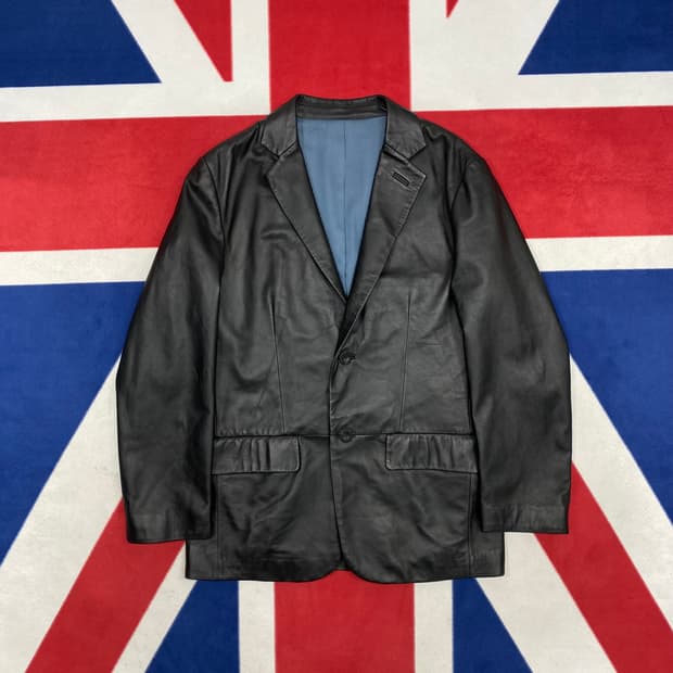 빈티지 양가죽 미니멀 블레이져 100