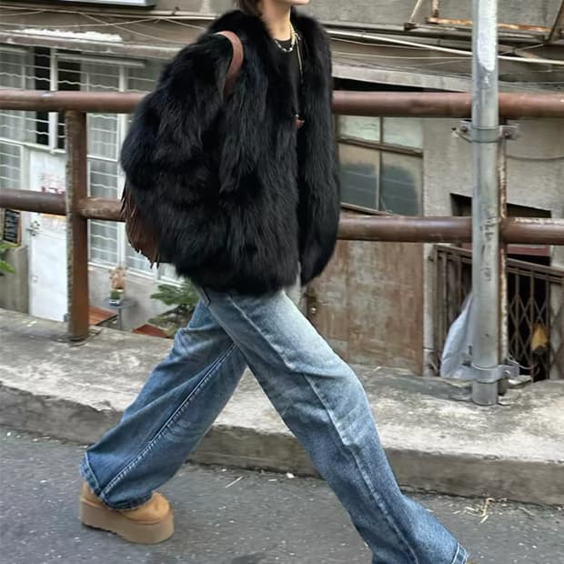 🖤 핫걸 vibe 퍼 자켓 