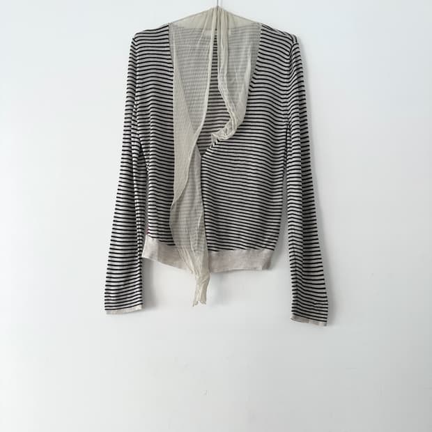 SYSTEM unbal drape cardigan