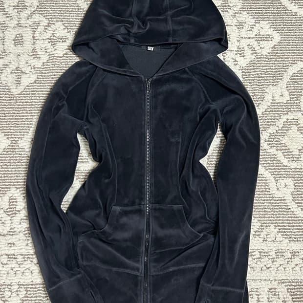 Sly 벨벳 투웨이 후드집업