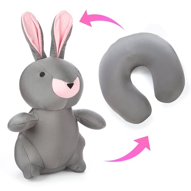 [포장새상품.정가39,000] 샘소나이트 목베개 인형 변형 토끼인형 베개