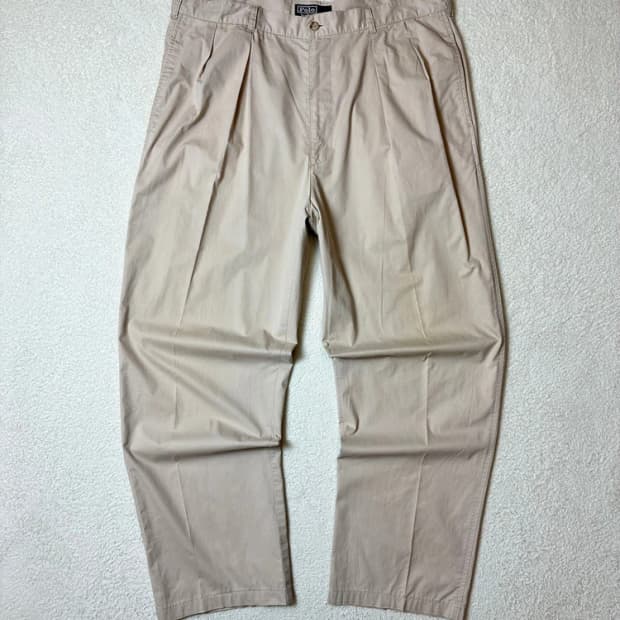 폴로 랄프로렌 00's 투턱 스트레이트 치노 팬츠 PN6397