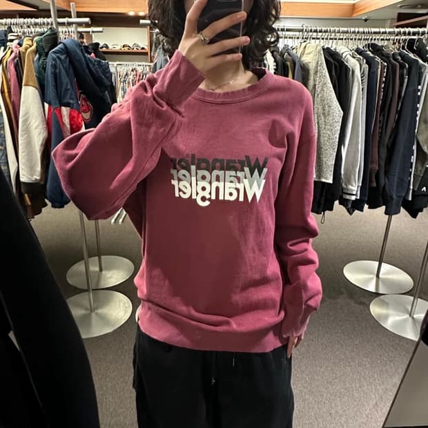 L)Wrangler Retro 빅로고 스웻셔츠