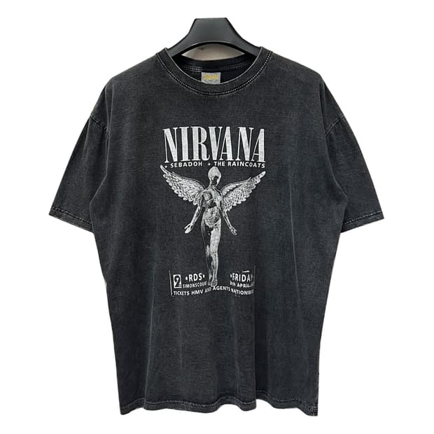 Mali NIRVANA 너바나 피그먼트 반팔티 FREE