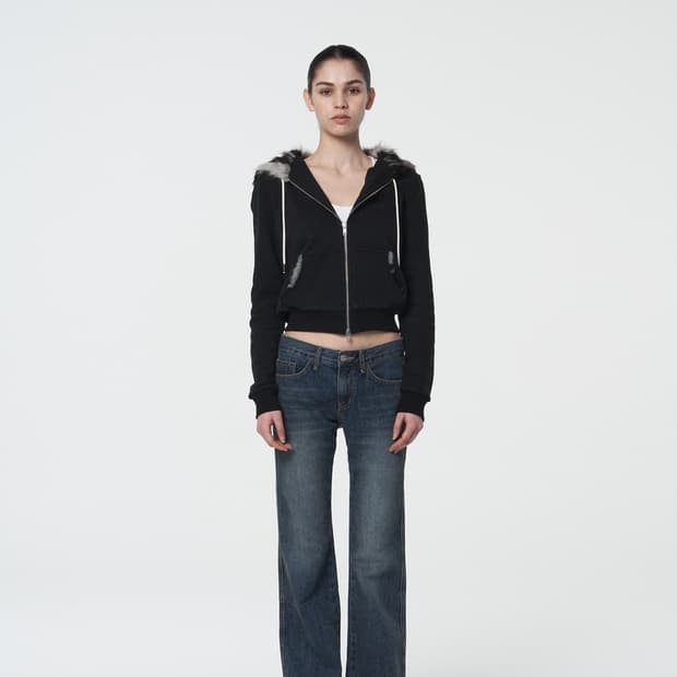 세틀포문 퍼 후드집업