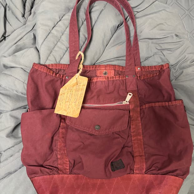 포터 버건디 백