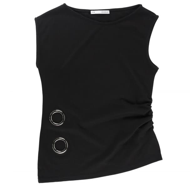 온스카 eyelet loose sleeveles 아일렛 루즈 슬리브리스