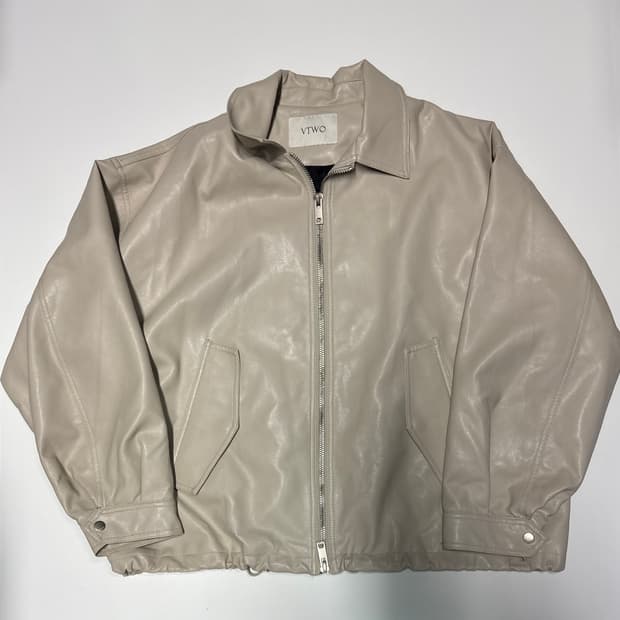 VTWO 브이투 빅 사이즈 페이크 레더 자켓 2XL